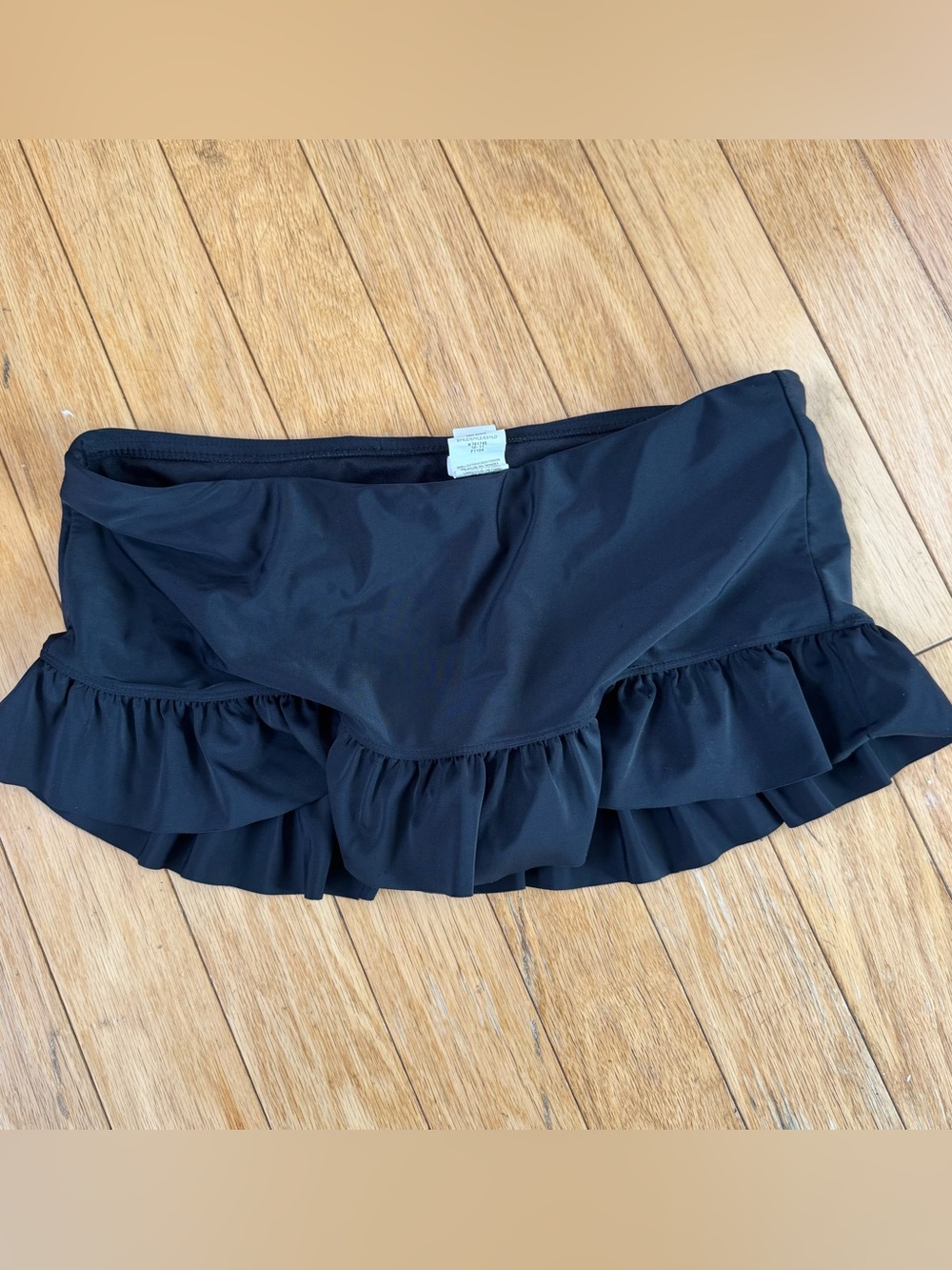 Vintage Island Escape black swim skirt bottom